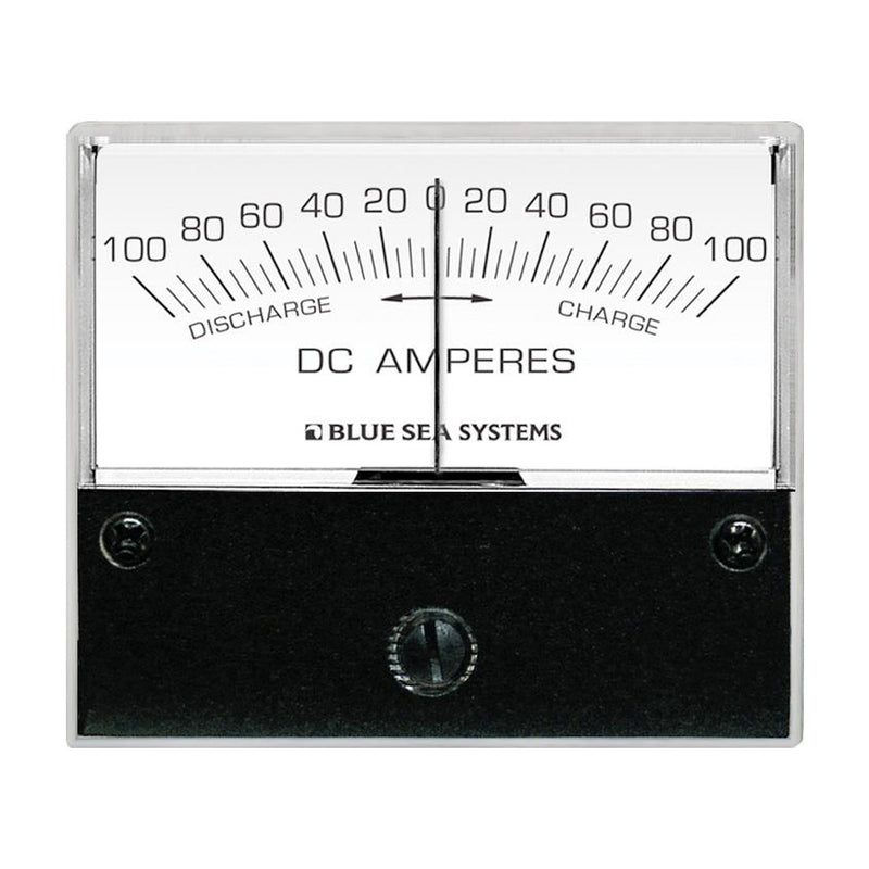 Blue Sea 8253 DC Zero Center Analog Ammeter - 2-3/4" Face, 100-0-100 Amperes DC [8253]-Angler's World