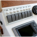 Blue Sea 8271 Water Resistant Panel - 8 Position - White - Horizontal Mount [8271]-Angler's World