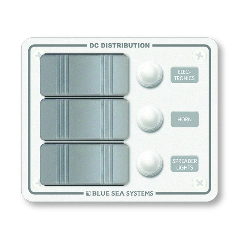 Blue Sea 8274 Water Resistant Panel - 3 Position - White - Vertical Mount [8274]-Angler's World