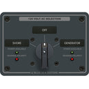 Blue Sea 8367 AC Rotary Switch Panel 30 Ampere 2 Positions + OFF, 2 Pole [8367]-Angler's World