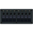 Blue Sea 8371 Water Resistant Panel - 8 Position - Black - Horizontal Mount [8371]-Angler's World