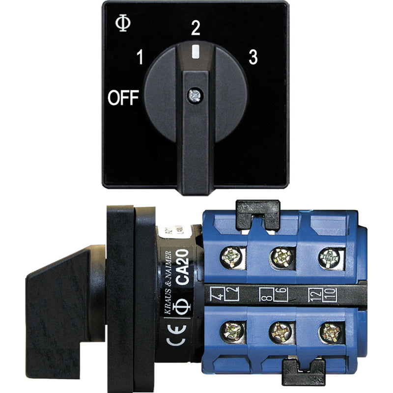 Blue Sea 9010 Switch, AV 120VAC 32A OFF +3 Positions [9010]-Angler's World