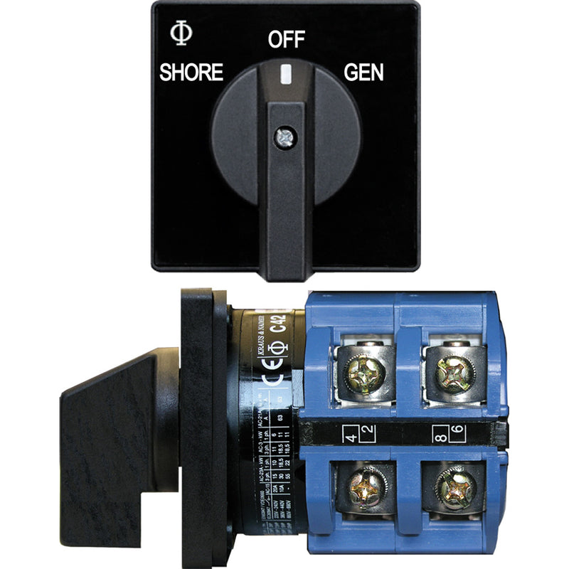 Blue Sea 9011 Switch, AV 120VAC 65A OFF +2 Positions [9011]-Angler's World
