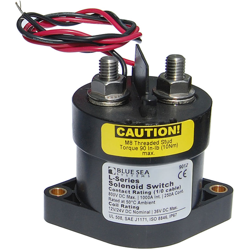 Blue Sea 9012 L Solenoid Switch - 12-24VDC - 250A [9012]-Angler's World