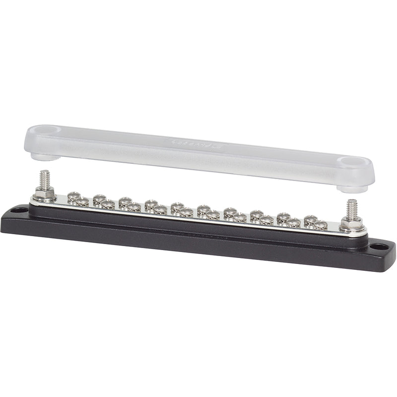Blue Sea 2312, 150 Ampere Common Busbar 20 x 8-32 Screw Terminal with Cover [2312]-Angler's World