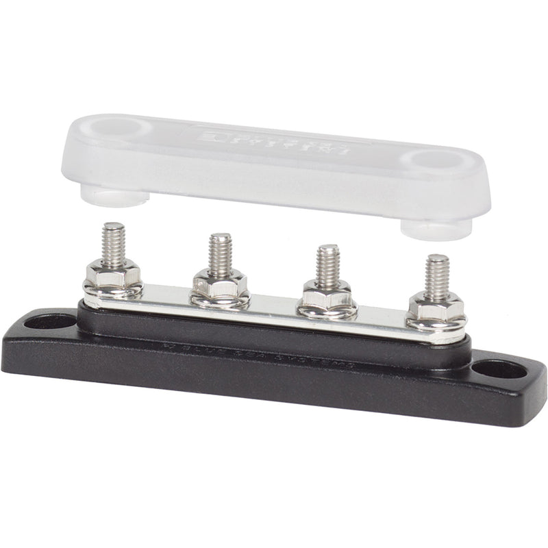 Blue Sea 2315 MiniBus 100 Ampere Common BusBar 4 x 10-32 Stud Terminal with Cover [2315]-Angler's World