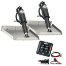 Lenco 12" x 18" Edgemount Trim Tab Kit w/LED Indicator Switch Kit 12V [TT12X18EI]-Angler's World