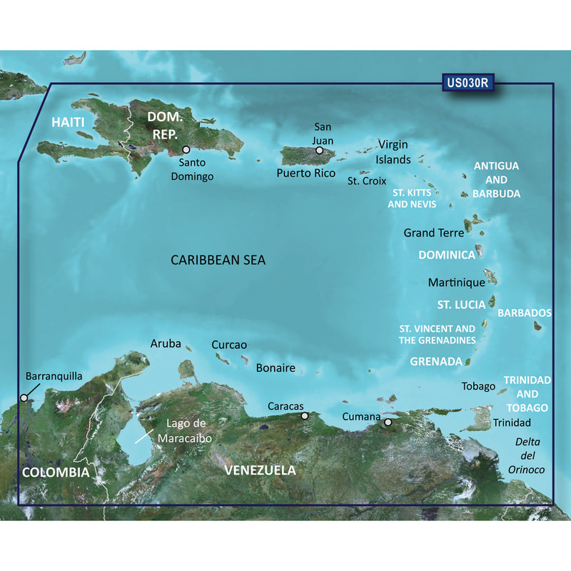 Garmin BlueChart g3 Vision HD - VUS030R - Southeast Caribbean - microSD/SD [010-C0731-00]-Angler's World