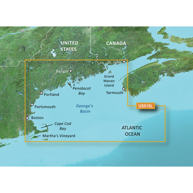 Garmin BlueChart g3 Vision HD - VUS510L - St. John - Cape Cod - microSD/SD [010-C0739-00]-Angler's World
