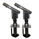 Lee's Sidewinder Bolt-In Outrigger Mounts, Lay-Down Version - Silver(Pair) [SW9300]-Angler's World
