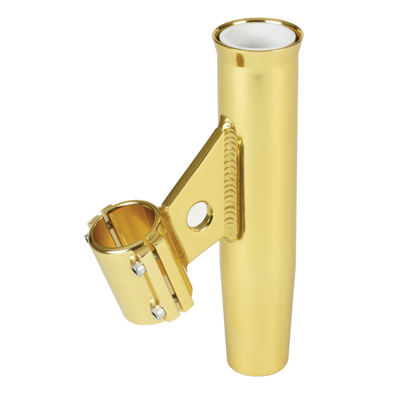 Lee's Clamp-On Rod Holder - Gold Aluminum - Vertical Mount - Fits 1.315" O.D. Pipe [RA5002GL]-Angler's World