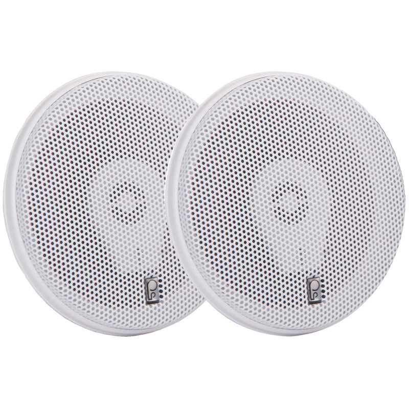 Poly-Planar MA-8505W 5" 200 Watt Titanium Series Speakers - White [MA8505W]-Angler's World