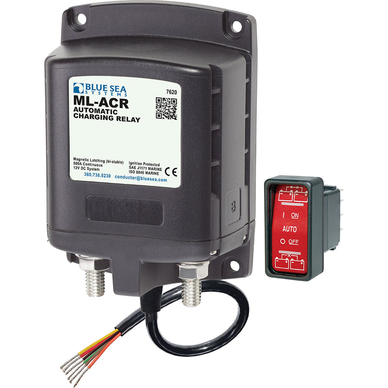 Blue Sea 7620 ML-Series Automatic Charging Relay (Magnetic Latch) 12VDC [7620]-Angler's World