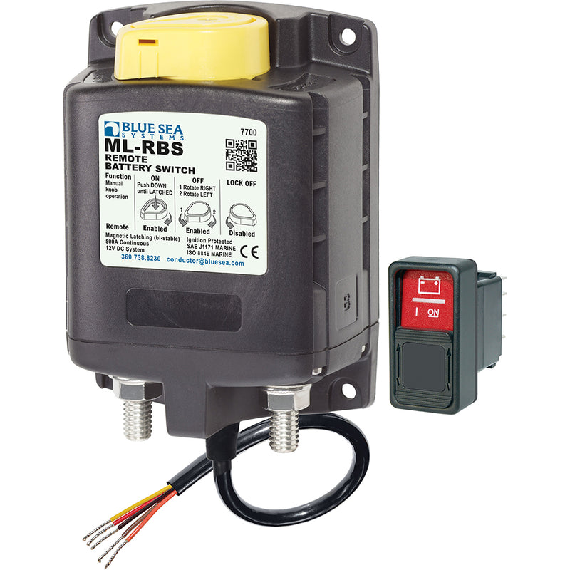 Blue Sea 7700 ML-Series Remote Battery Switch w/Manual Control 12VDC [7700]-Angler's World