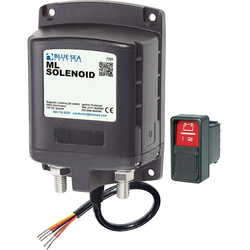 Blue Sea 7701 ML-Series Solenoid w/Contura Switch 12VDC [7701]-Angler's World