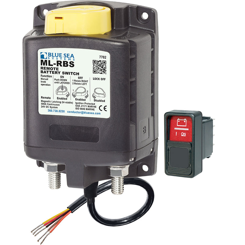 Blue Sea 7702 ML-Series Remote Battery Switch w/Manual Control 24V DC [7702]-Angler's World