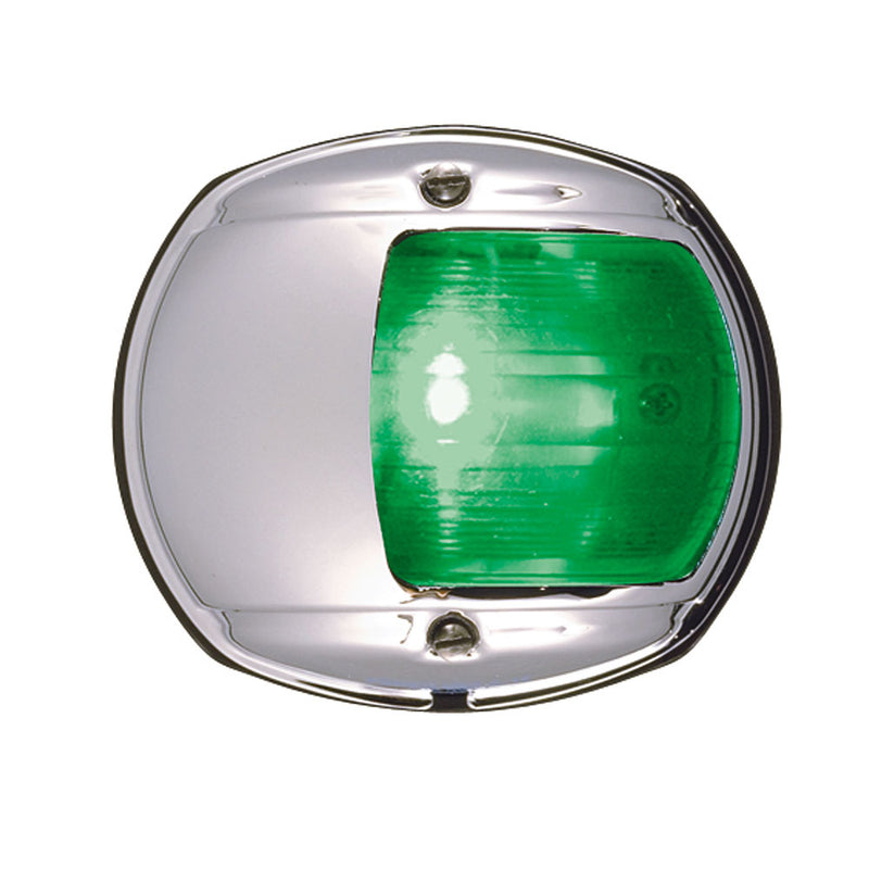 Perko LED Side Light - Green - 12V - Chrome Plated Housing [0170MSDDP3]-Angler's World