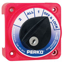 Perko Compact Medium Duty Battery Selector Switch w/Key Lock [8512DP]-Angler's World