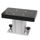 Cannon Aluminum Fixed Base Downrigger Pedestal - 4" [1904030]-Angler's World