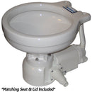 Raritan Sea Era Electric Toilet - Marine Size - Integral Pump - Straight 90 Discharge - 12v [160MI012]-Angler's World