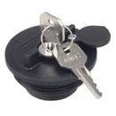 Perko Fuel System Locking Cap f/ 1-1/2" Non-Vented Fills - 0520 / 0527 / 0528 / 0557 / 0599 / 1270 [1324DP1BLK]-Angler's World
