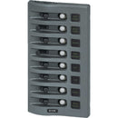Blue Sea 4378 WeatherDeck Water Resistant Circuit Breaker Panel - 8 Position - Grey [4378]-Angler's World