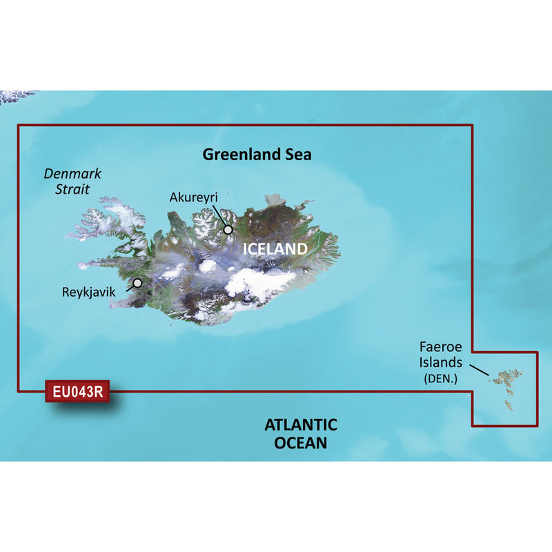 Garmin BlueChart g3 HD - HXEU043R - Iceland Faeroe Islands - microSD/SD [010-C0780-20]-Angler's World