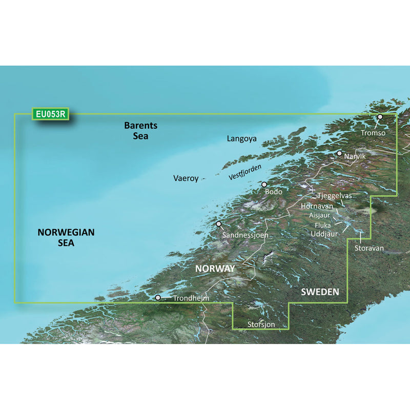 Garmin BlueChart g3 HD - HXEU053R - Trondheim - Tromso - microSD/SD [010-C0789-20]-Angler's World