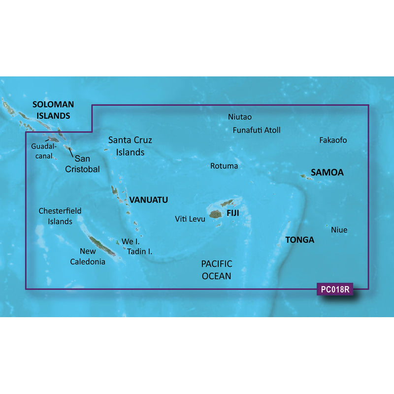 Garmin BlueChart g3 HD - HXPC018R - New Caledonia To Fiji - microSD/SD [010-C0865-20]-Angler's World