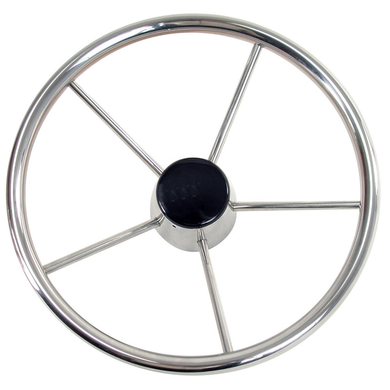 Whitecap Destroyer Steering Wheel - 15" Diameter [S-9002B]-Angler's World