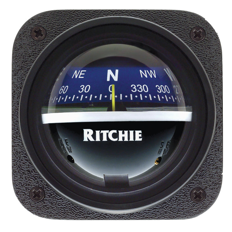 Ritchie V-537B Explorer Compass - Bulkhead Mount - Blue Dial [V-537B]-Angler's World