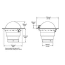 Ritchie FB-500 Globemaster Compass - Flush Mount - Black - 12V - 5 Degree Card [FB-500]-Angler's World