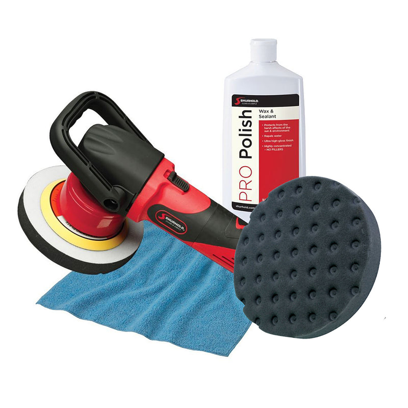 Shurhold Dual Action Polisher Start Kit w/Pro Polish, Pad & MicroFiber Towel [3101]-Angler's World