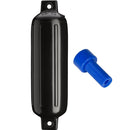 Polyform G-3 Twin Eye Fender 5.5" x 19" - Black w/Air Adapter [G-3-BLACK]-Angler's World