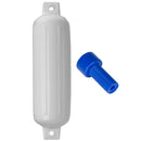 Polyform G-4 Twin Eye Fender 6.5" x 22" White w/Adapter [G-4-WHITE]-Angler's World