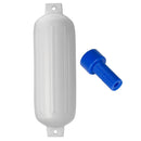Polyform G-5 Twin Eye Fender 8.8" x 26.8" - White w/Adapter [G-5-WHITE]-Angler's World