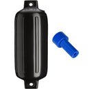 Polyform G-6 Twin Eye Fender 11" x 30" - Black w/Adapter [G-6-BLACK]-Angler's World