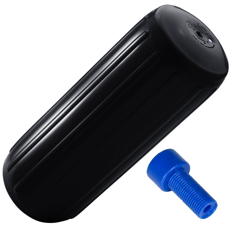 Polyform HTM-4 Fender 13.5" x 34.8" - Black w/Adapter [HTM-4-BLACK]-Angler's World