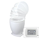 Jabsco Lite Flush Electric 12V Toilet w/Control Panel [58500-1012]-Angler's World