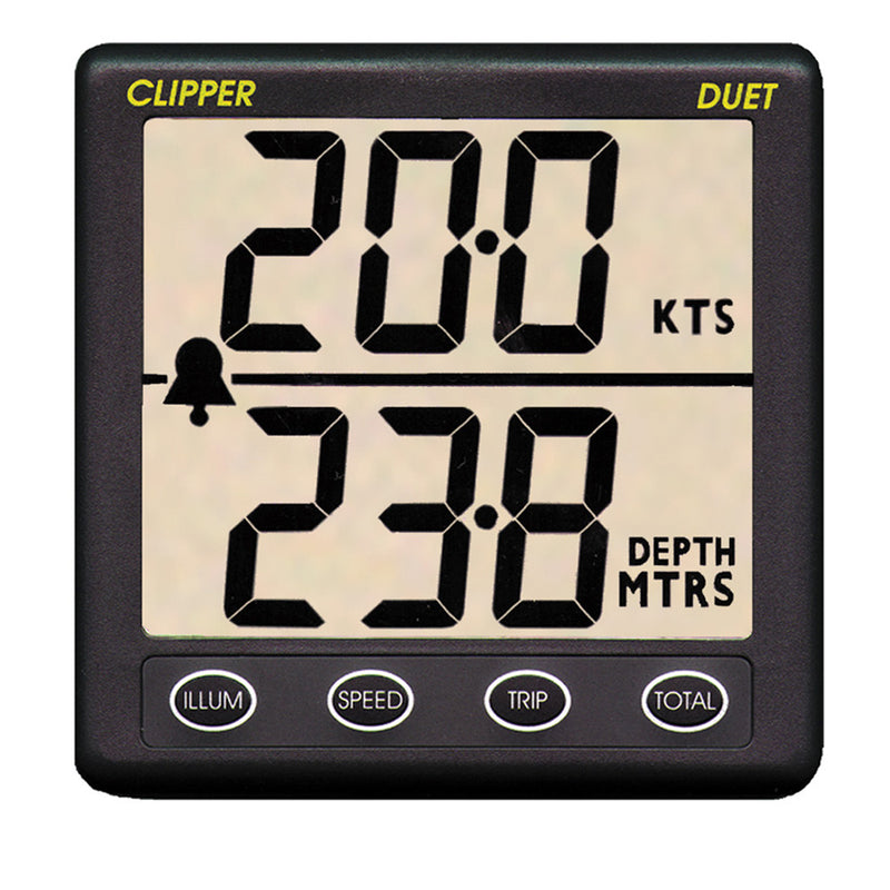 Clipper Duet Instrument Depth Speed Log w/Transducer [CL-DS]-Angler's World