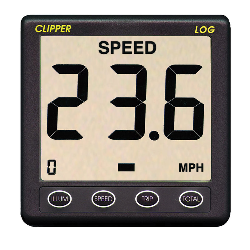 Clipper Speed Log Instrument w/Transducer & Cover [CL-S]-Angler's World