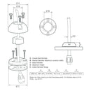 Scanstrut DS21A-P Vertical Cable Seal [DS21A-P]-Angler's World