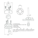Scanstrut DS30-S Vertical Cable Seal - Stainless Steel [DS30-S]-Angler's World