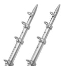 TACO 15' Telescopic Outrigger Poles HD 1-1/2" - Silver/Silver [OT-0542VEL15-HD]-Angler's World