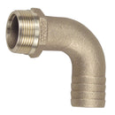 Perko 1-1/2" Pipe to Hose Adapter 90 Degree Bronze MADE IN THE USA [0063DP8PLB]-Angler's World