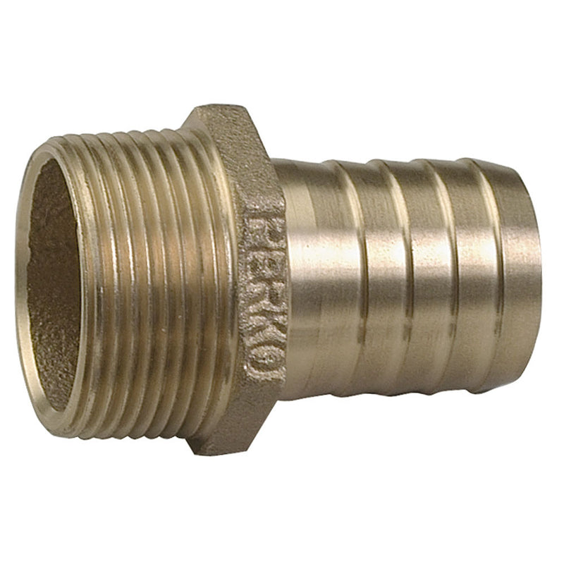 Perko 1" Pipe To Hose Adapter Straight Bronze MADE IN THE USA [0076DP6PLB]-Angler's World