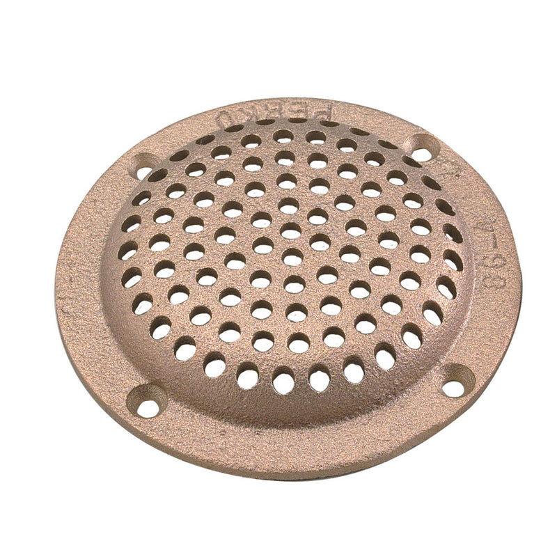 Perko 3-1/2" Round Bronze Strainer MADE IN THE USA [0086DP3PLB]-Angler's World