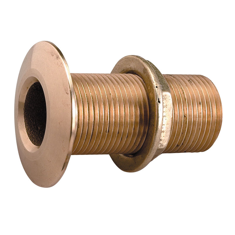Perko 1/2" Thru-Hull Fitting w/Pipe Thread Bronze MADE IN THE USA [0322DP4PLB]-Angler's World