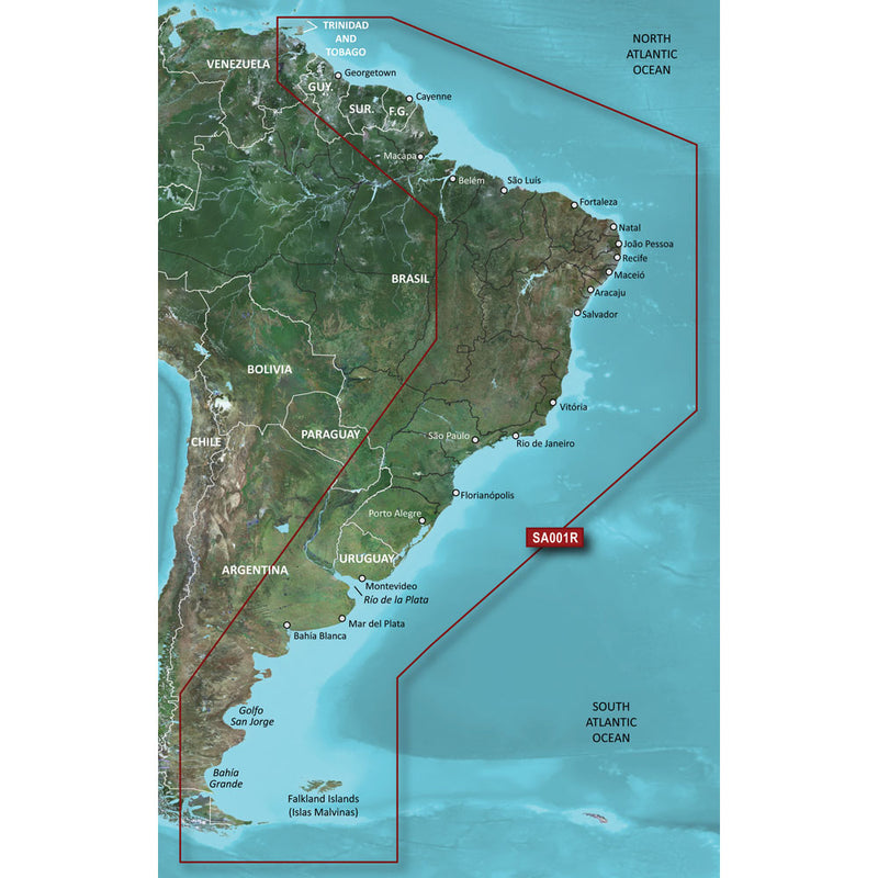 Garmin BlueChart g3 Vision HD - VSA001R - South America East Coast - microSD/SD [010-C1062-00]-Angler's World