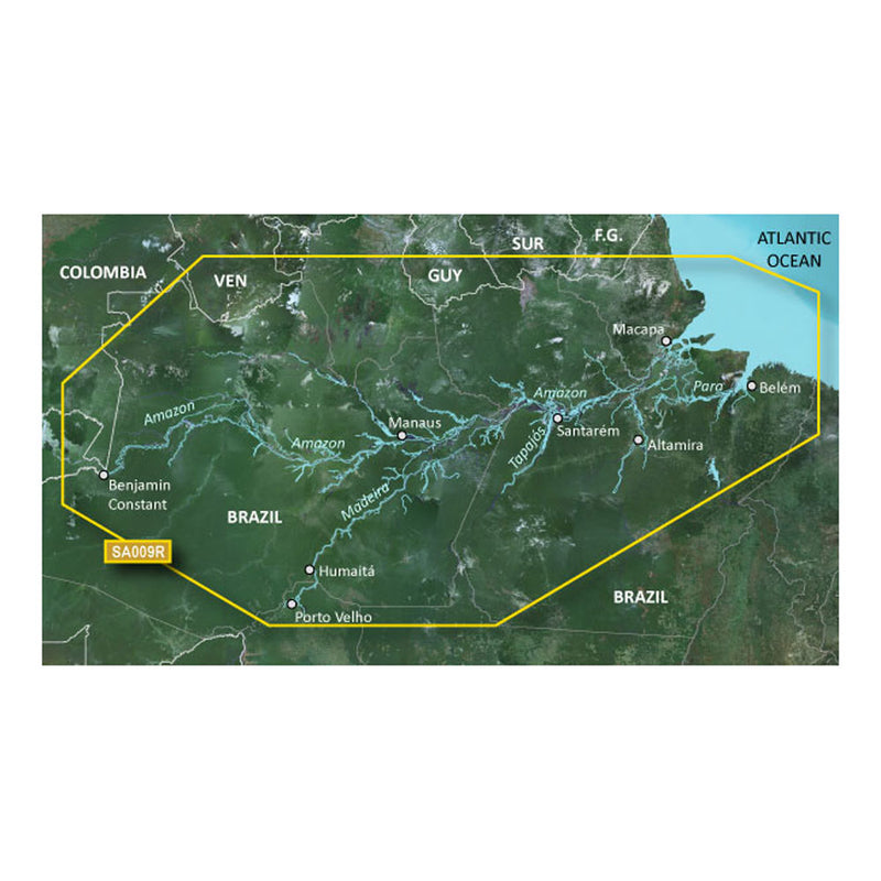 Garmin BlueChart g3 HD - HXSA009R - Amazon River - microSD/SD [010-C1066-20]-Angler's World